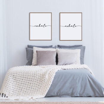 Set of 2  Prints - Inhale Exhale