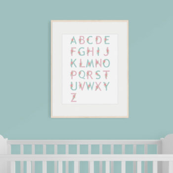 Floral Alphabet Print